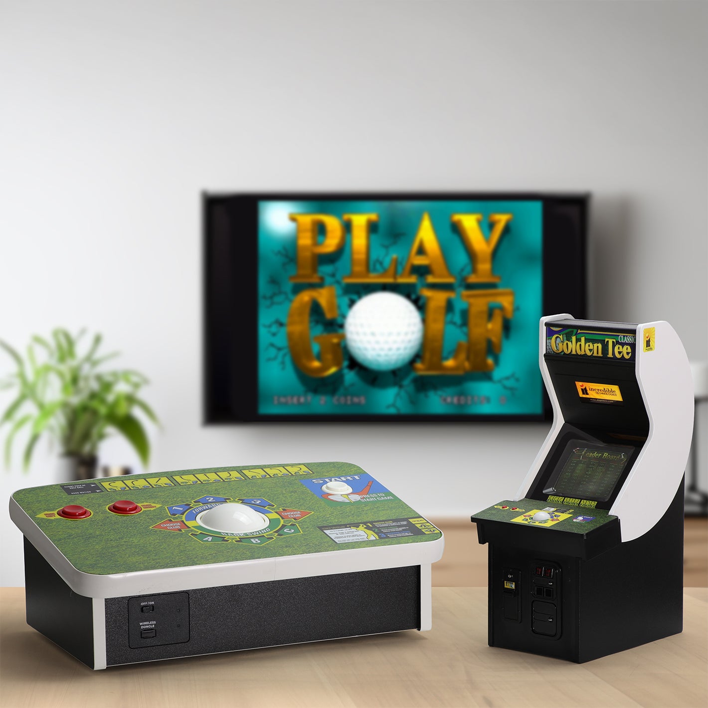 Golden Tee x RepliCade + Real Arcade Trak-Ball Stick™ Bundle – New