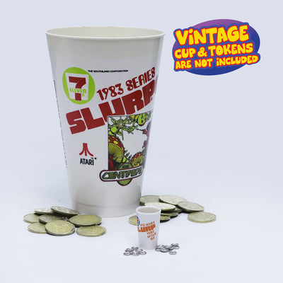SLURP VIDEO ARCADE CUP COINS GUM PACK