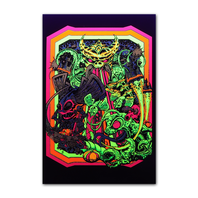 Arcade Daze Metallic Foil Blacklight Micro Poster