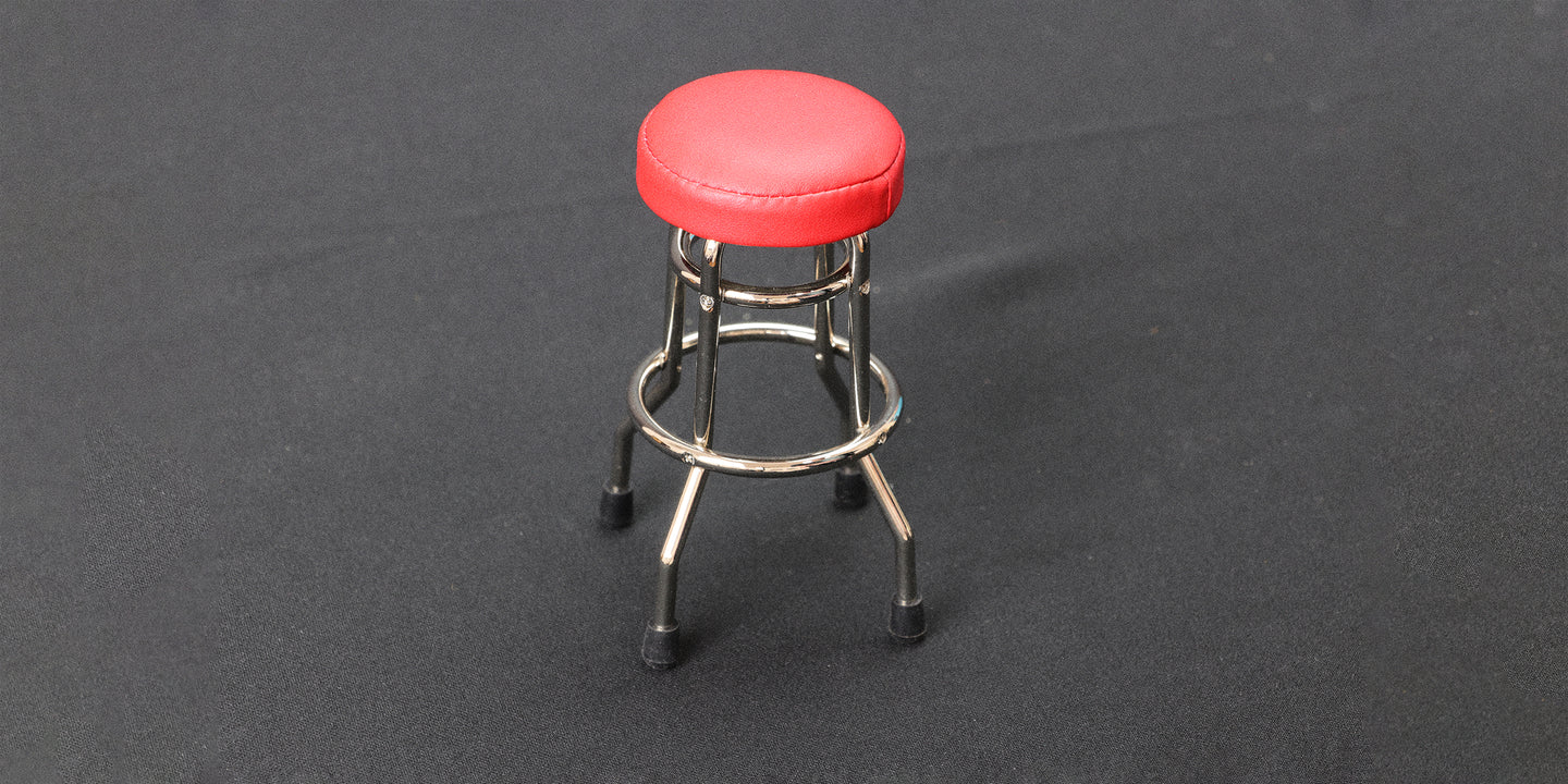 Classic Red RepliCade Stool