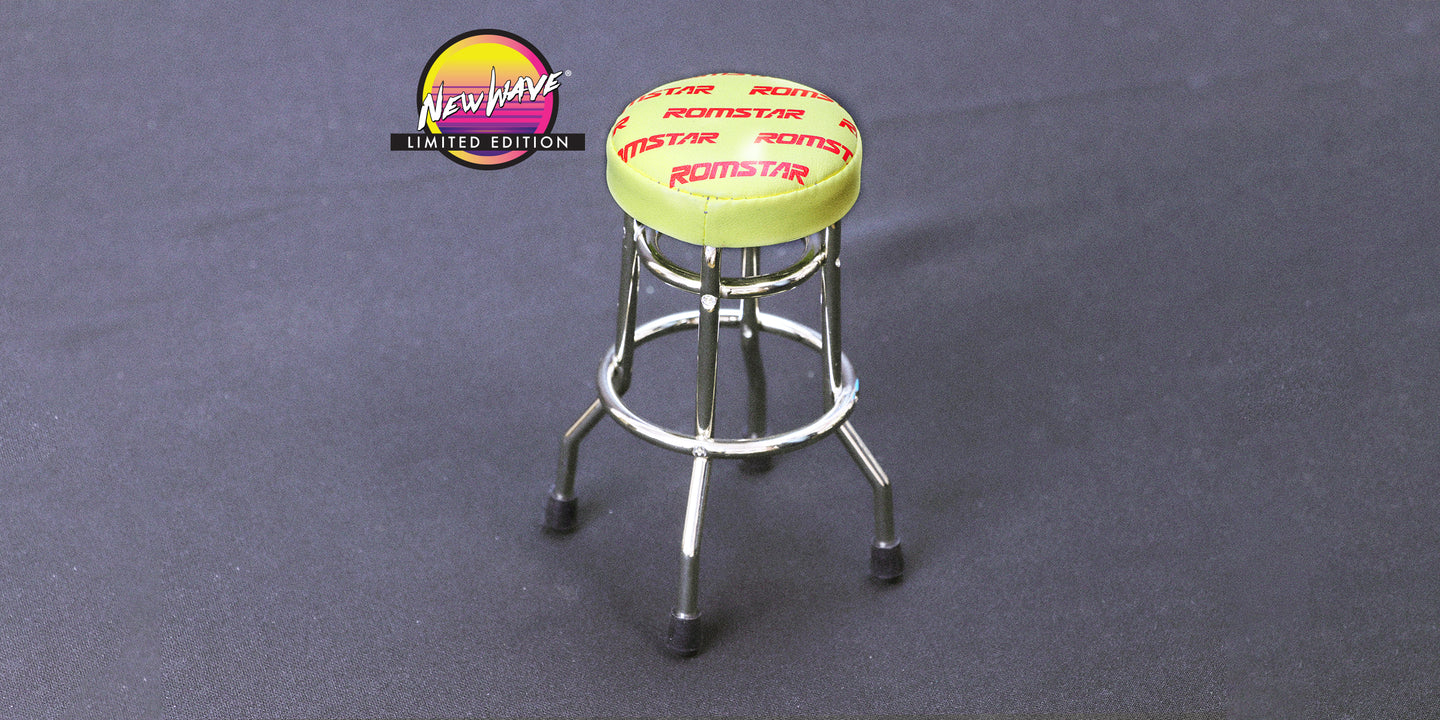 Romstar Yellow RepliCade Stool LE
