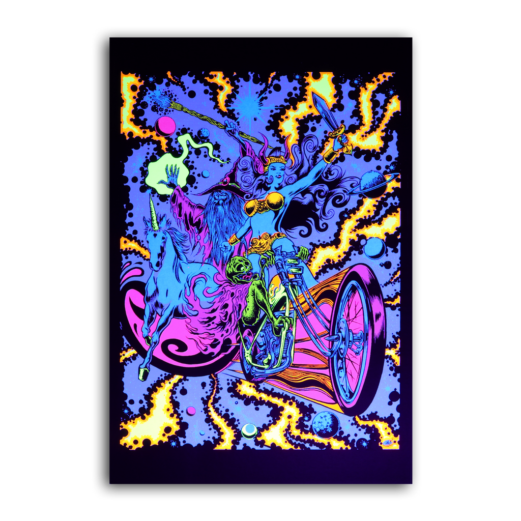 Blackright Rebellion Blacklight Micro Poster