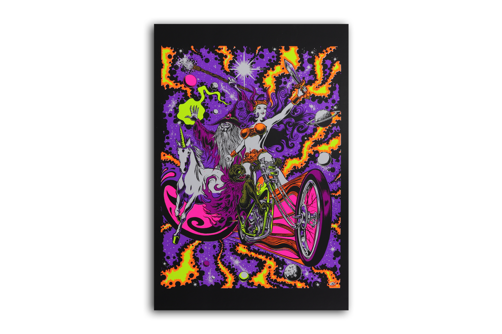 Blackright Rebellion Blacklight Micro Poster