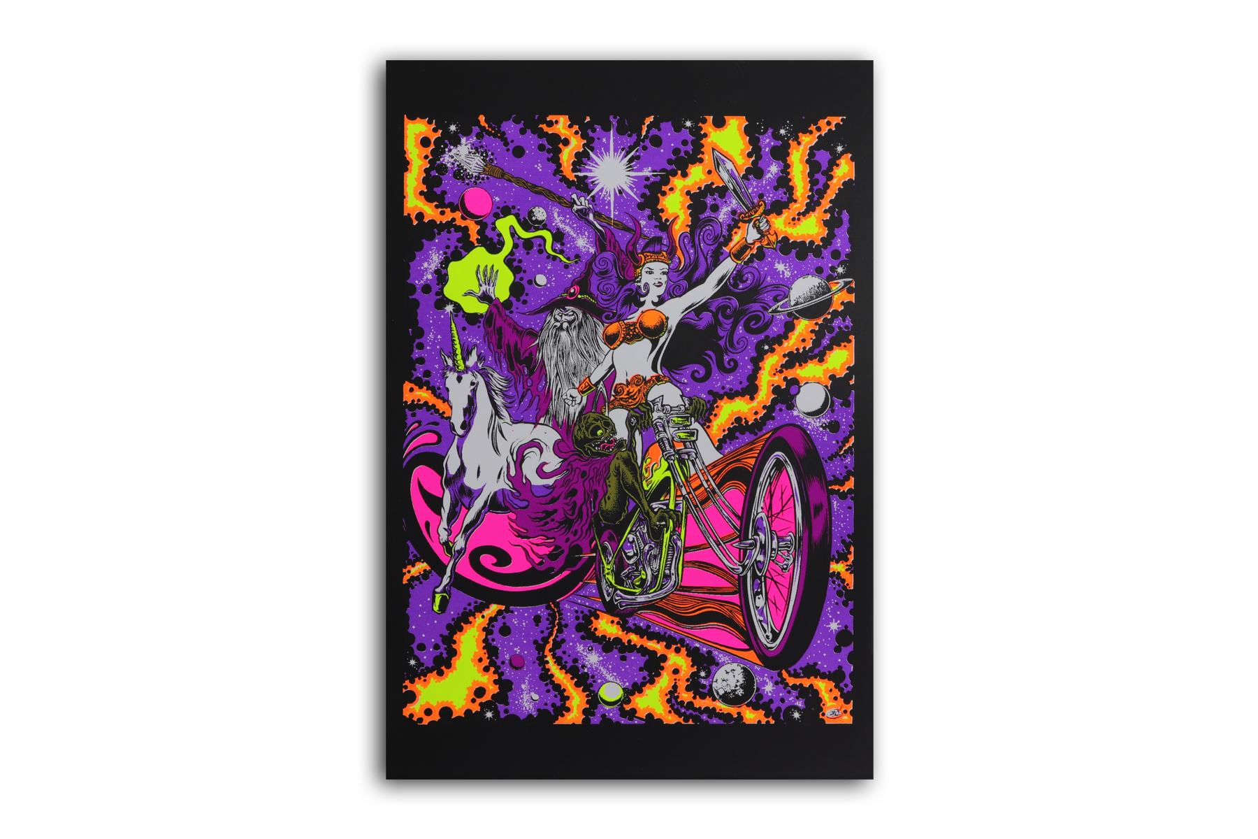 Blackright Rebellion Blacklight Micro Poster