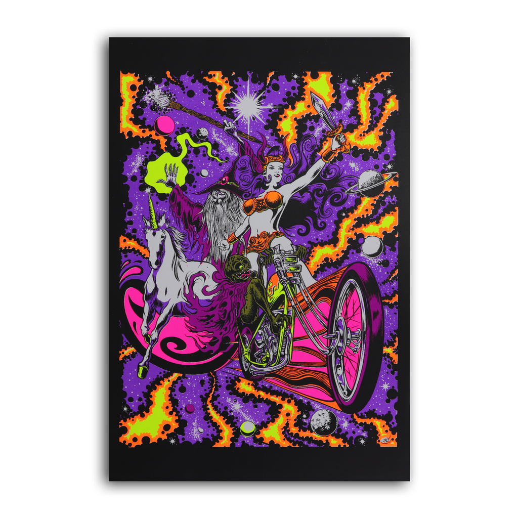 Blackright Rebellion Blacklight Micro Poster