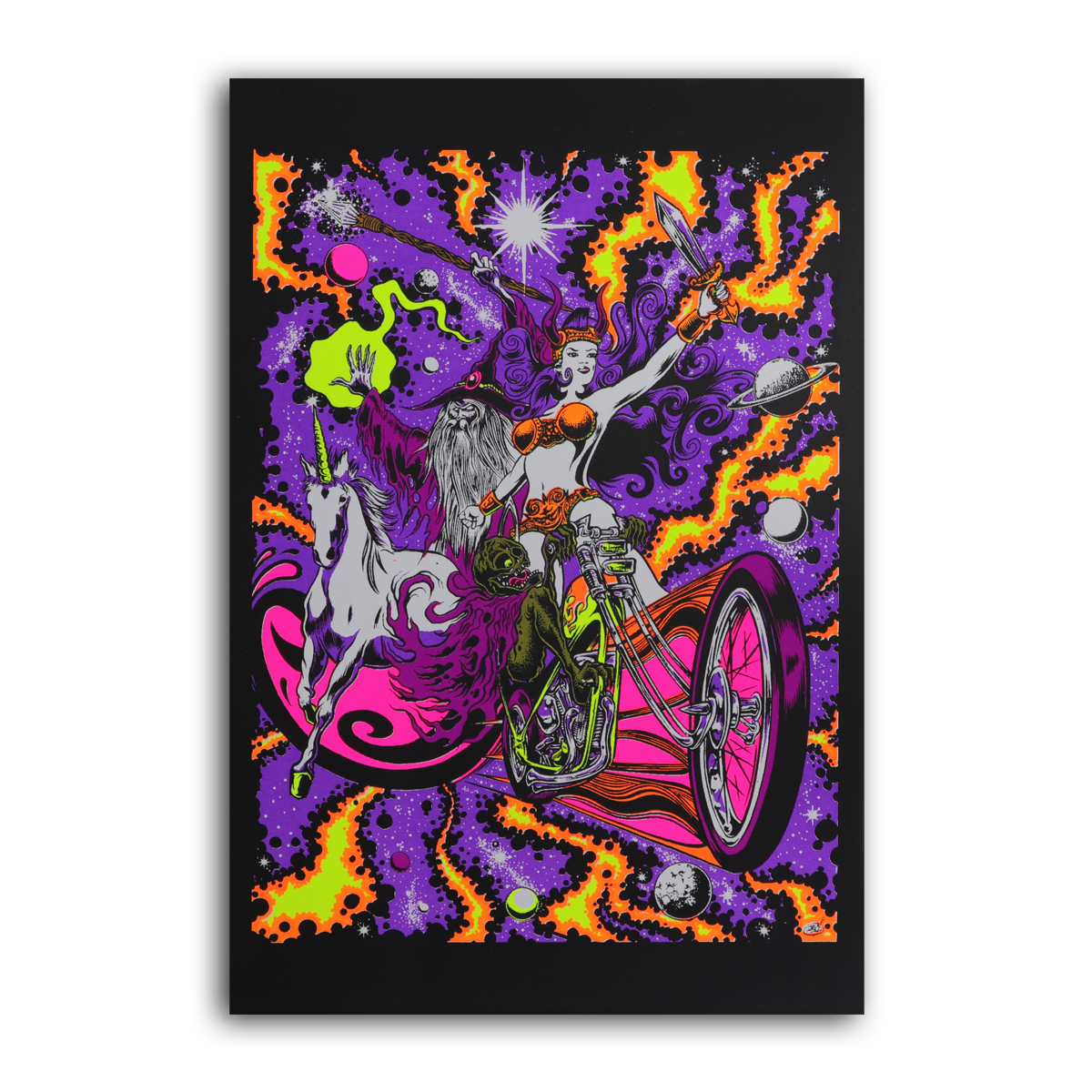 Blackright Rebellion Blacklight Micro Poster