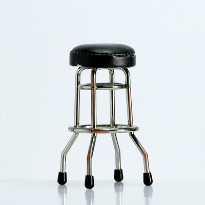 Distressed Black RepliCade Stool - OH