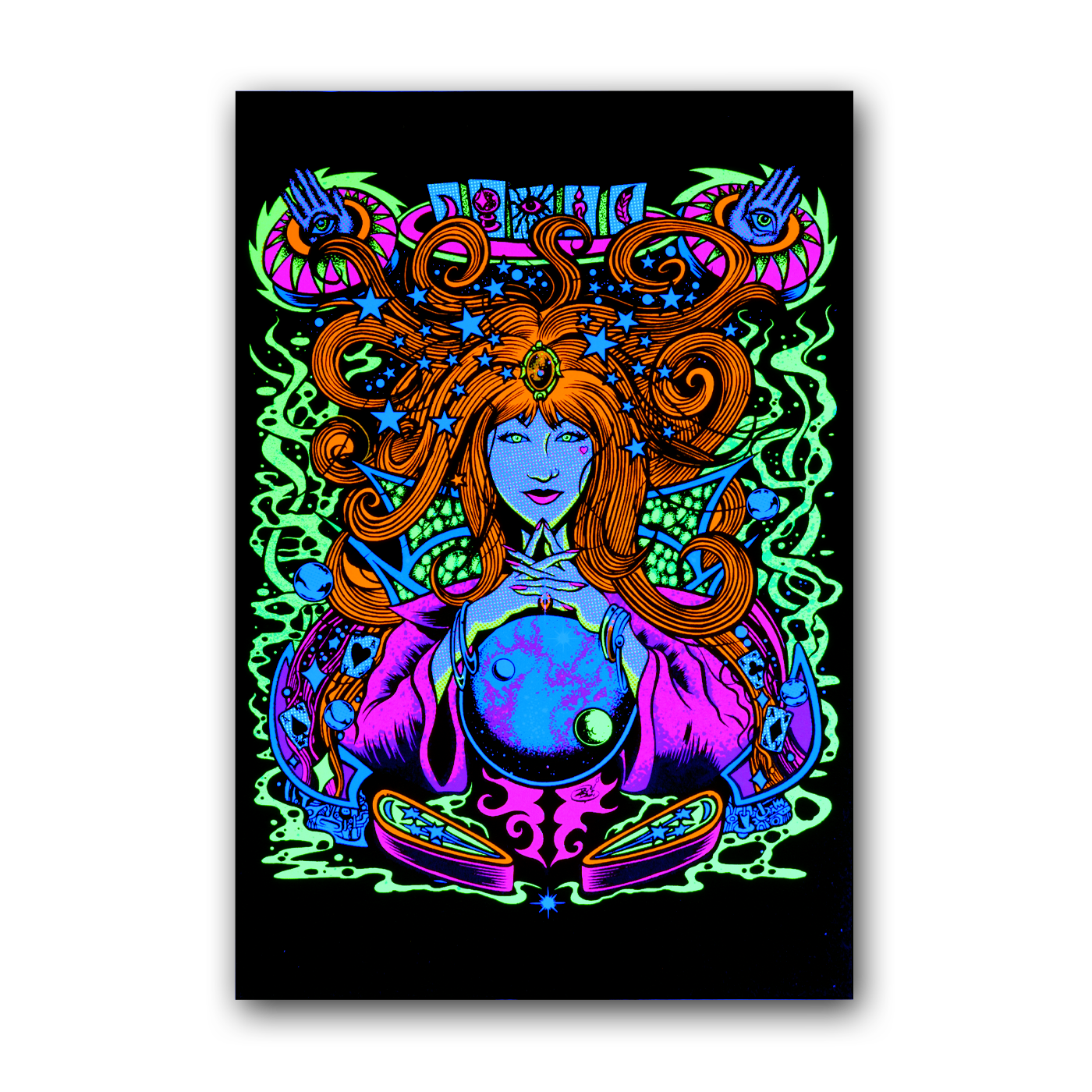 Lady of Fortune UV Micro Poster