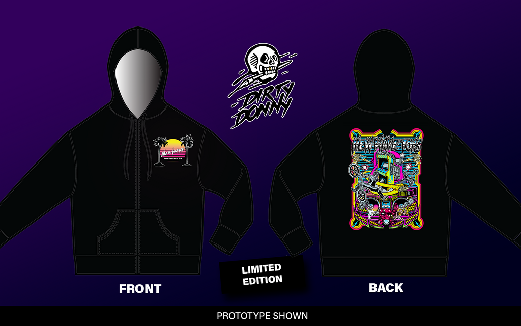 NWT BlackLight Zip Hoodie