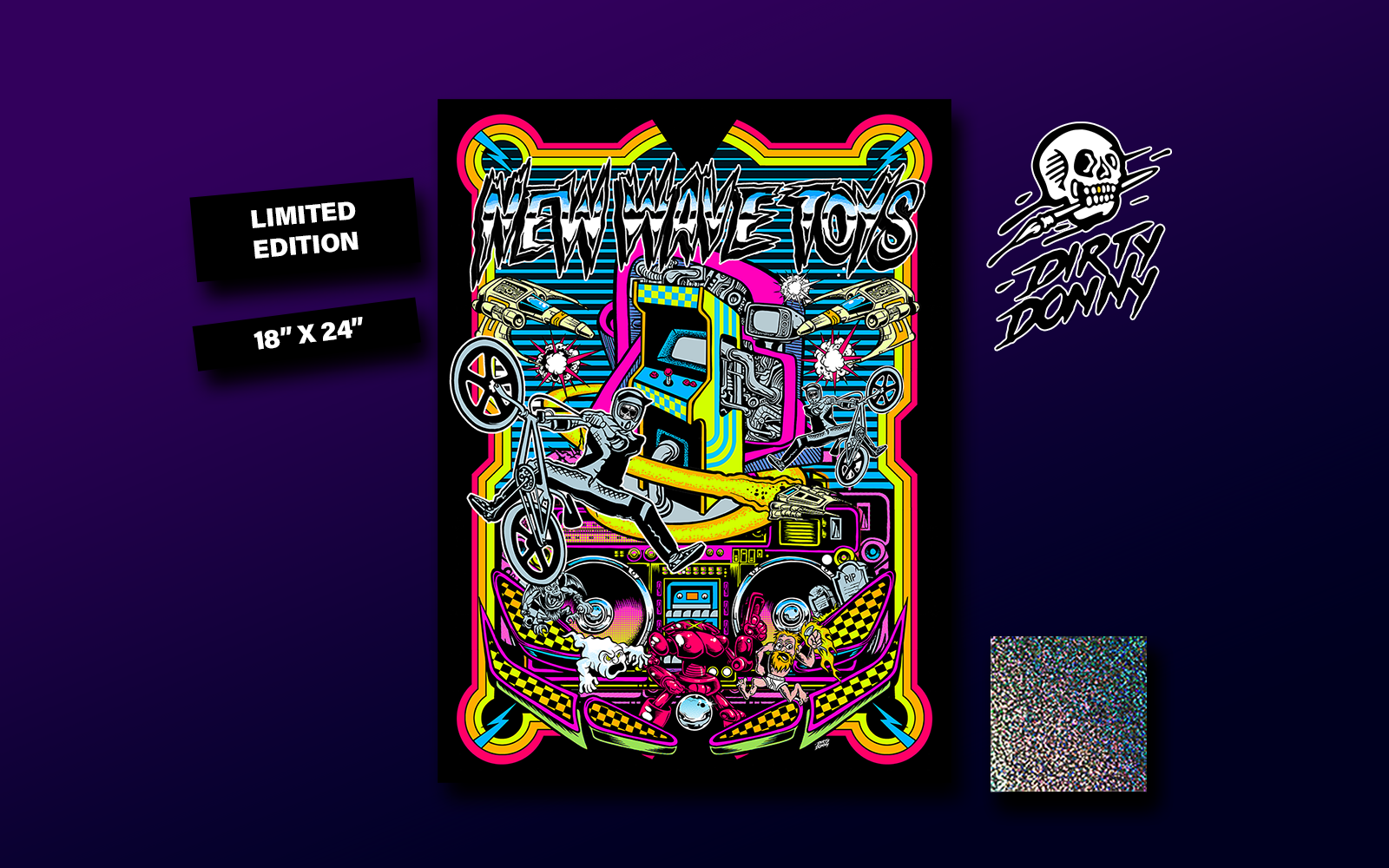 NWT Black Light Poster