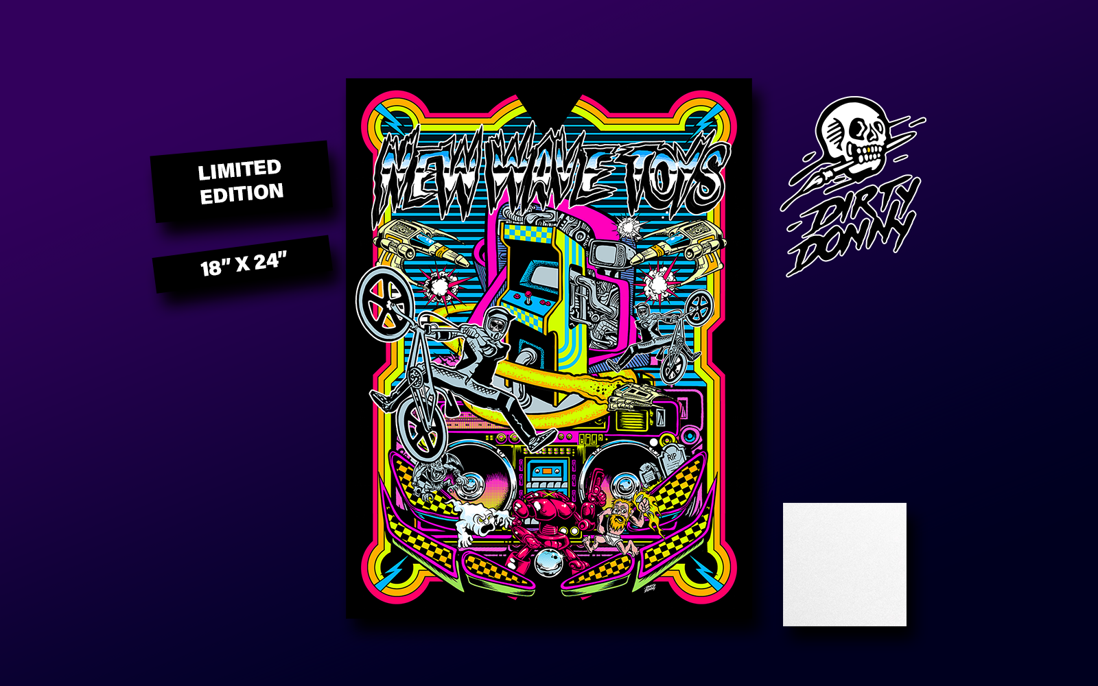 NWT Black Light Poster