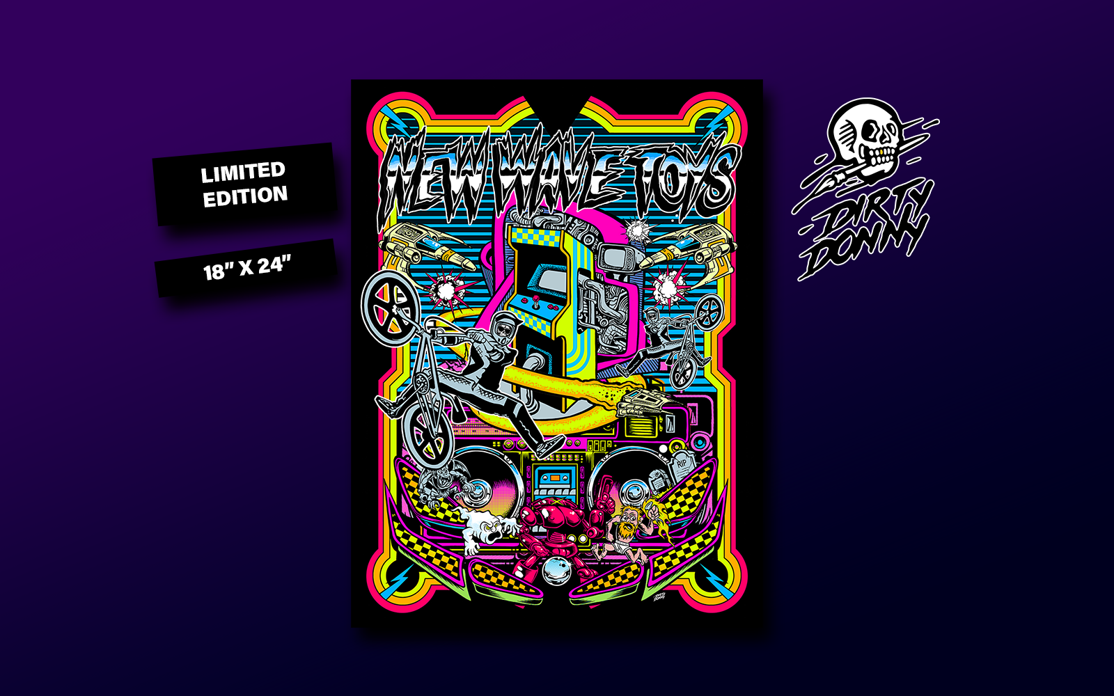 NWT Black Light Poster