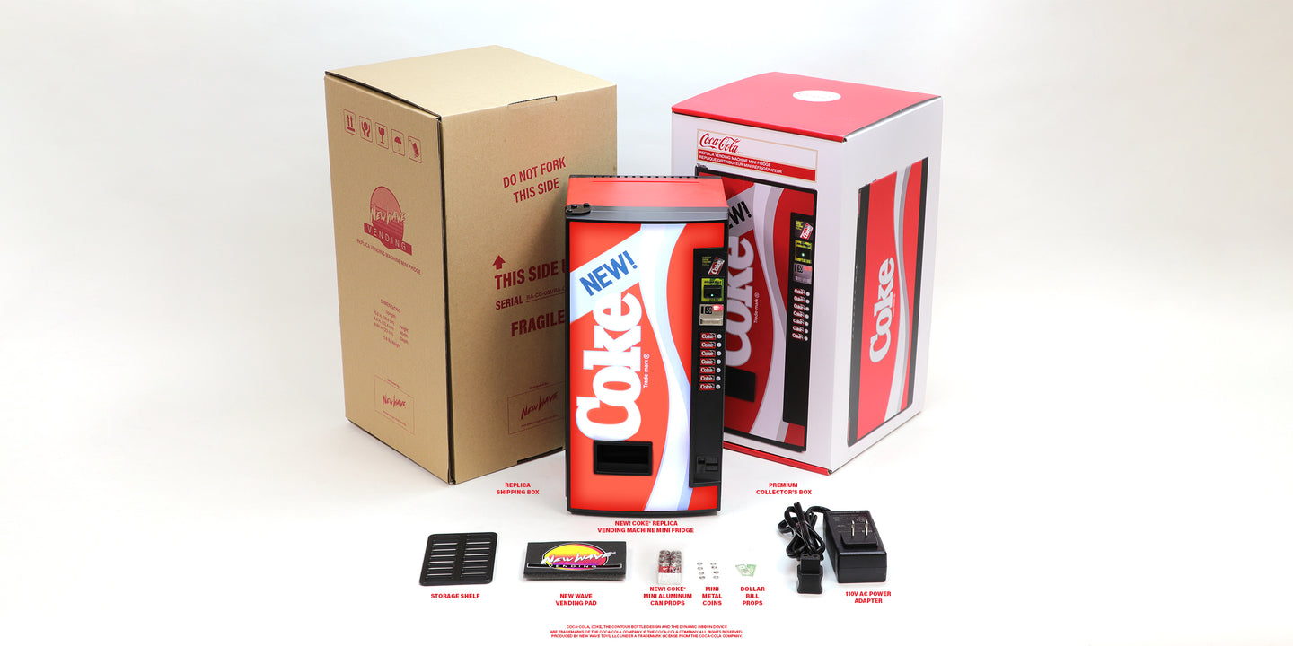 NEW! Coke Replica Vending Machine Mini Fridge