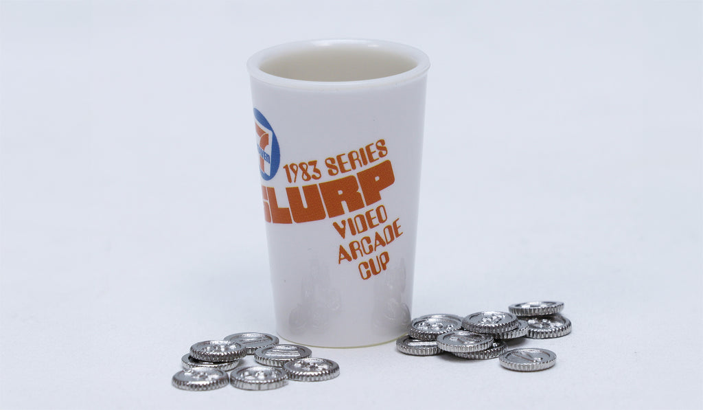 SLURP VIDEO ARCADE CUP COINS GUM PACK