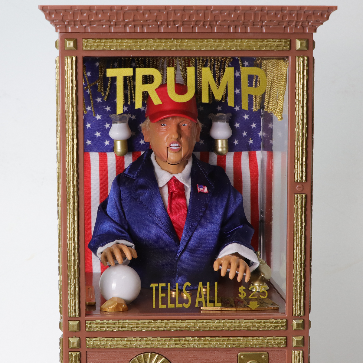 Trump Tells All Miniature Animated Fortune Teller Machine