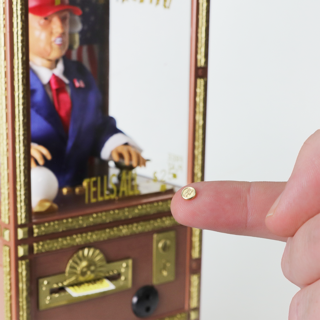 Trump Tells All Miniature Animated Fortune Teller Machine