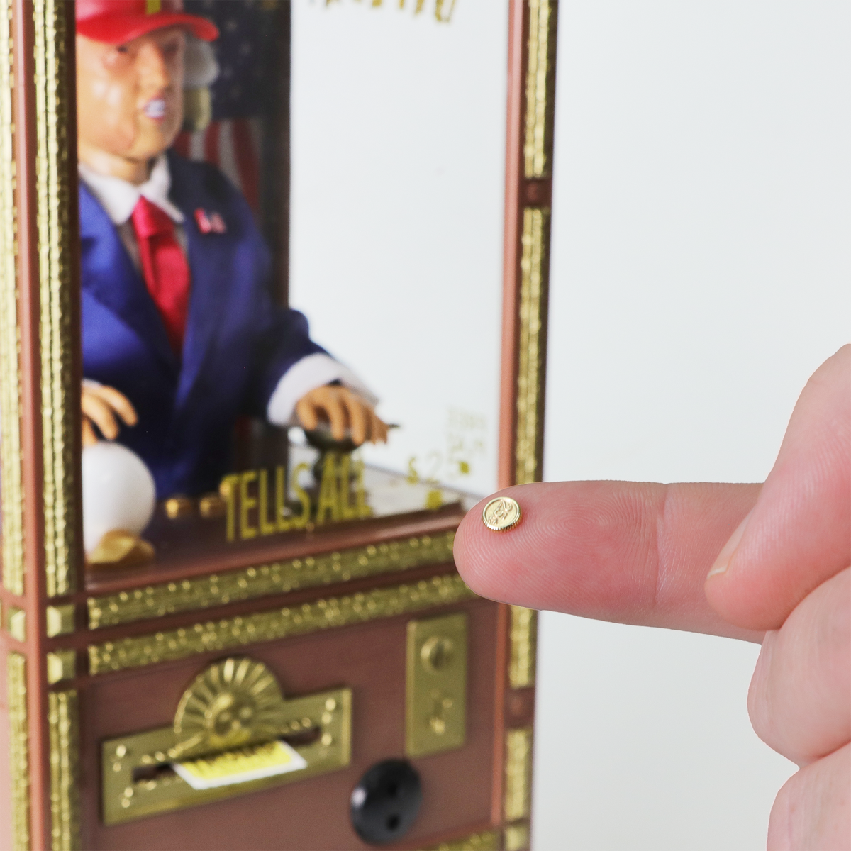 Trump Tells All Miniature Animated Fortune Teller Machine