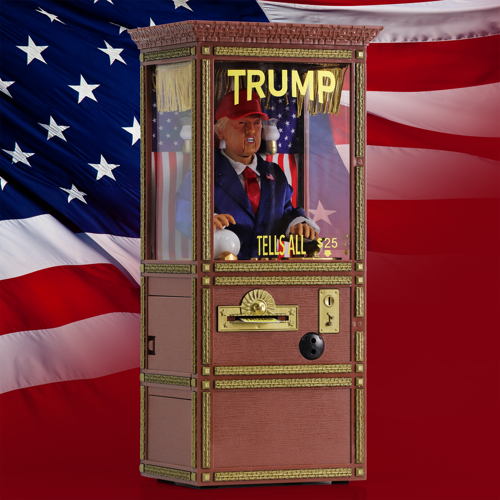Trump Tells All Miniature Animated Fortune Teller Machine