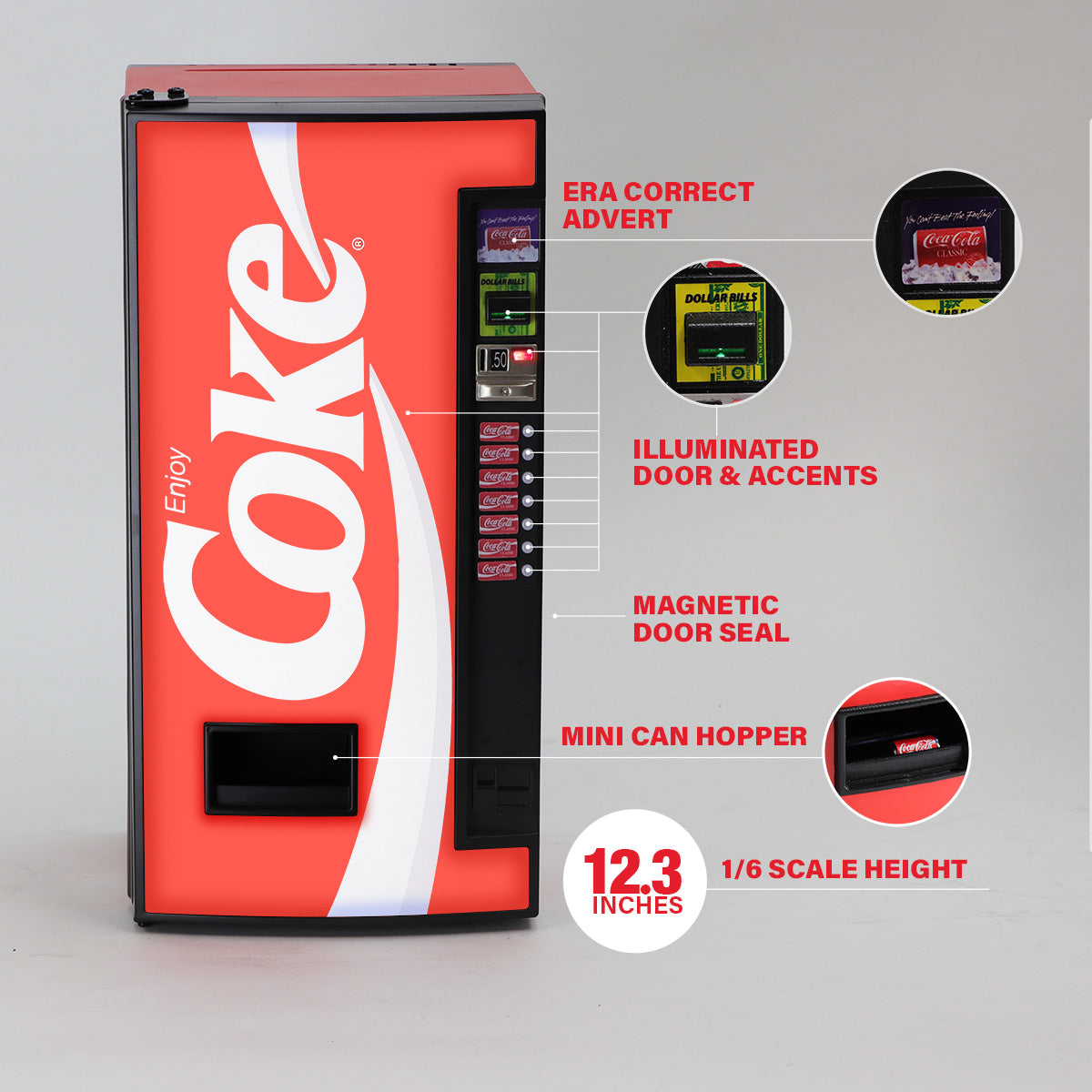 Coca-Cola Classic Replica Vending Machine Mini Fridge – New Wave Toys Coca-Cola Classic Replica Vending Machine Mini Fridge – New Wave Toys