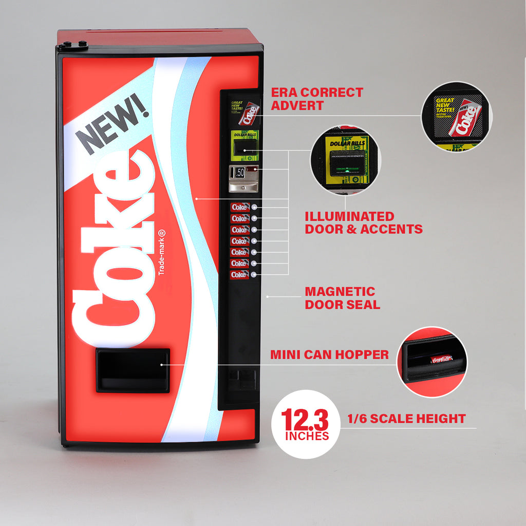 NEW! Coke Replica Vending Machine Mini Fridge