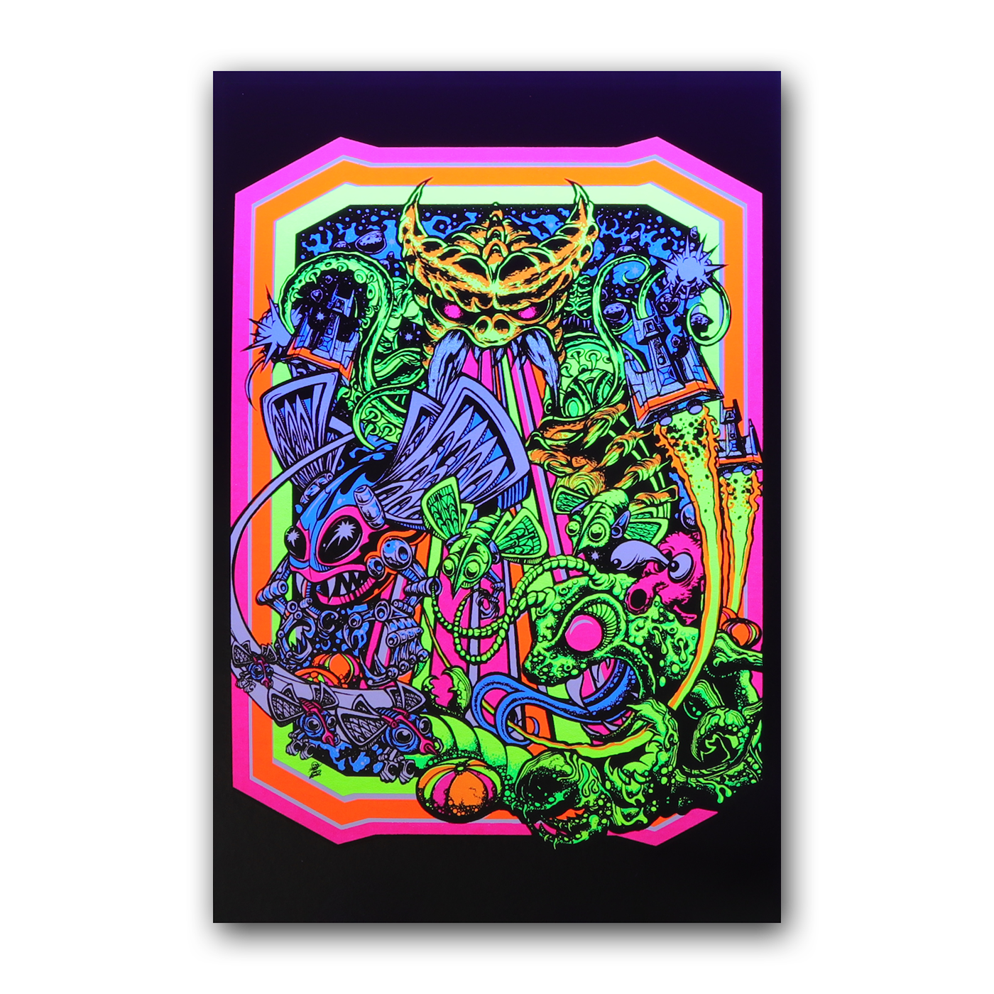 Arcade Daze Blacklight Micro Poster