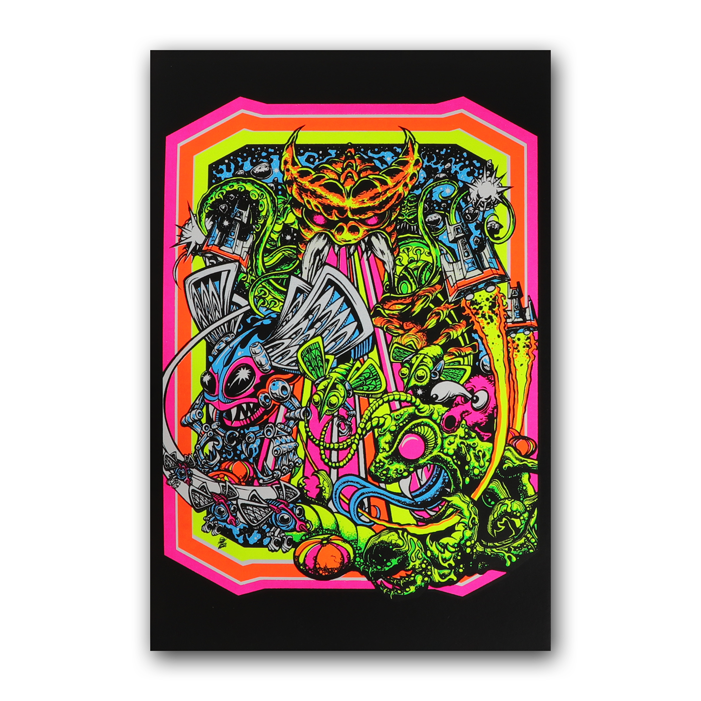 Arcade Daze Blacklight Micro Poster