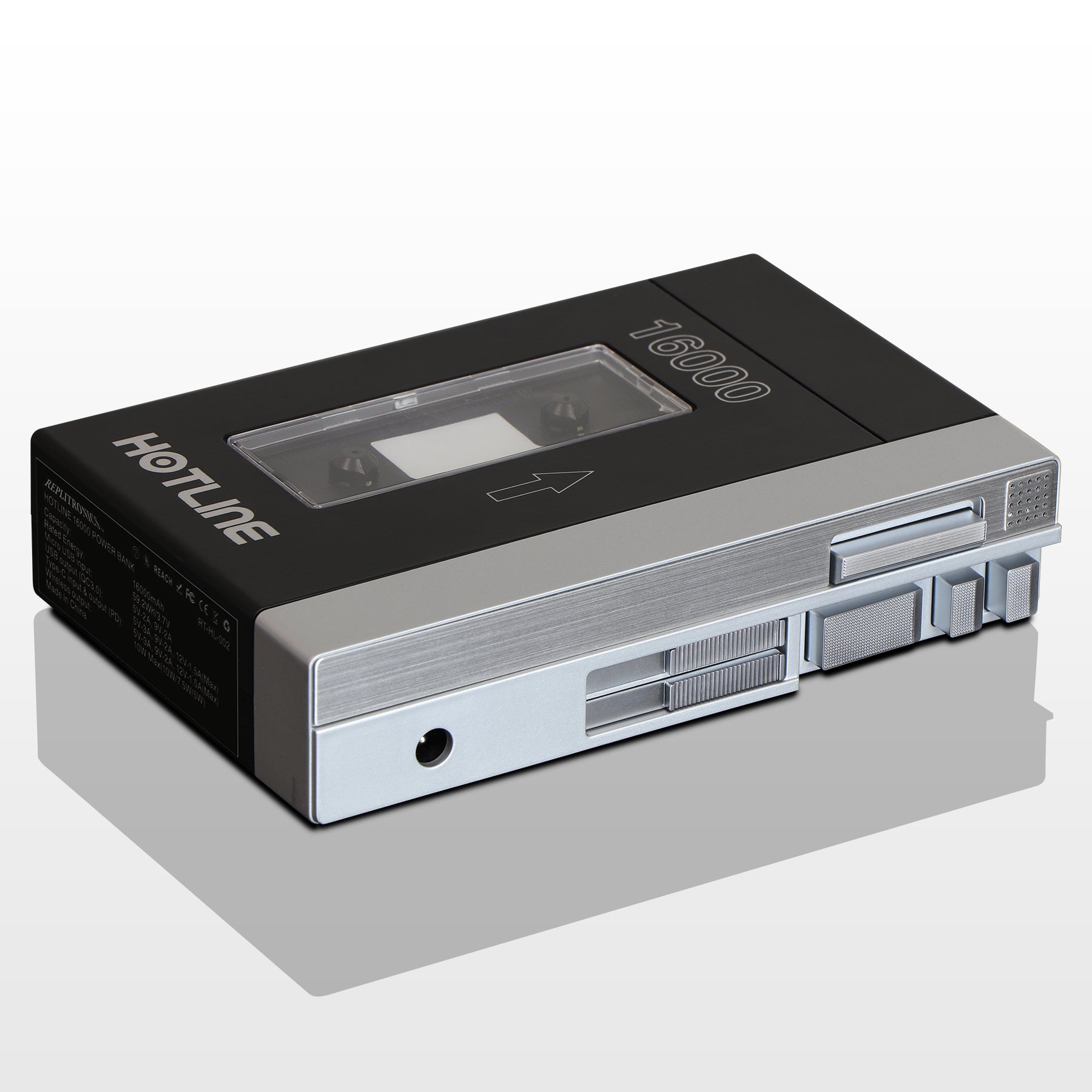 Hotline 16000 Power Bank - Matte Black