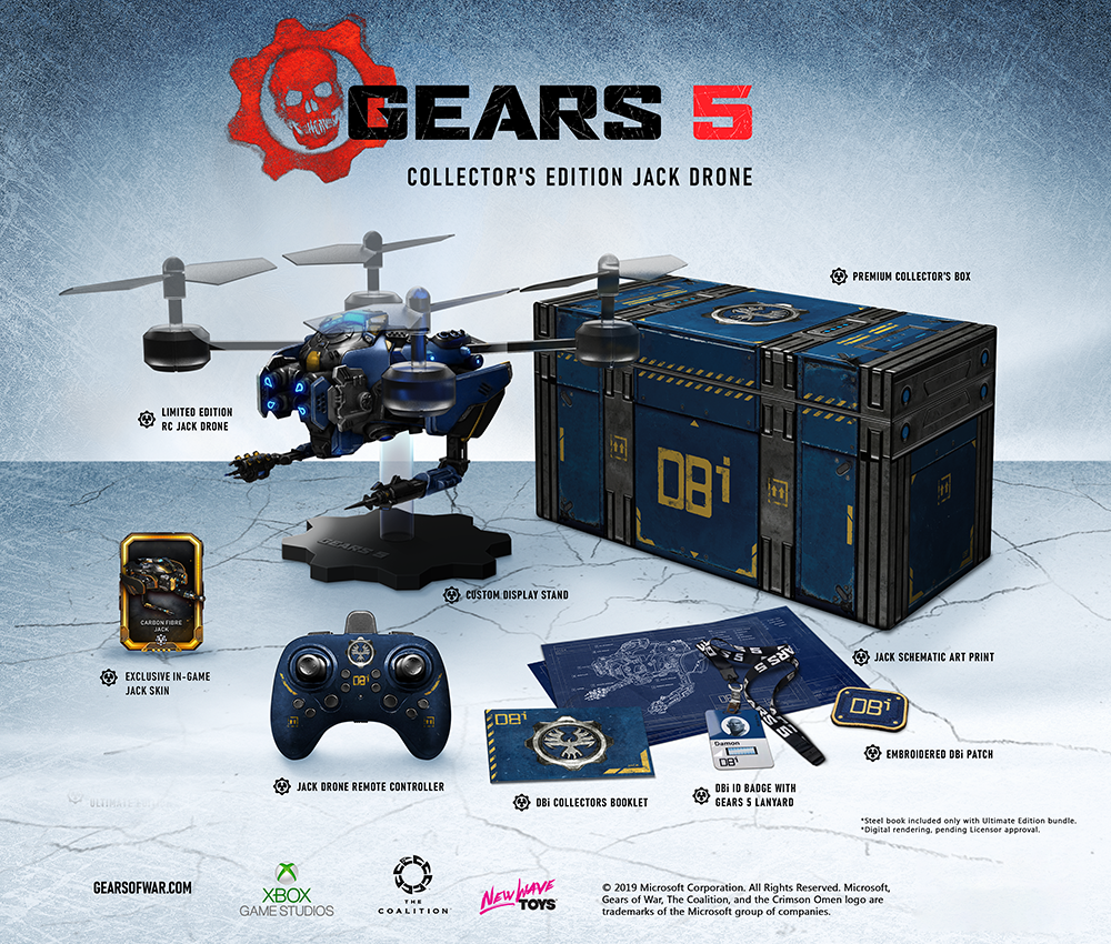 The Gears 5 Collector’s Edition, Jack Drone Support Page