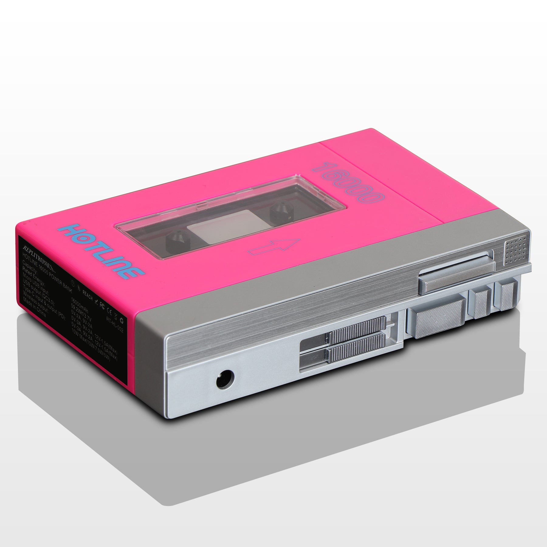 Hotline 16000 Power Bank - Dayglo Pink
