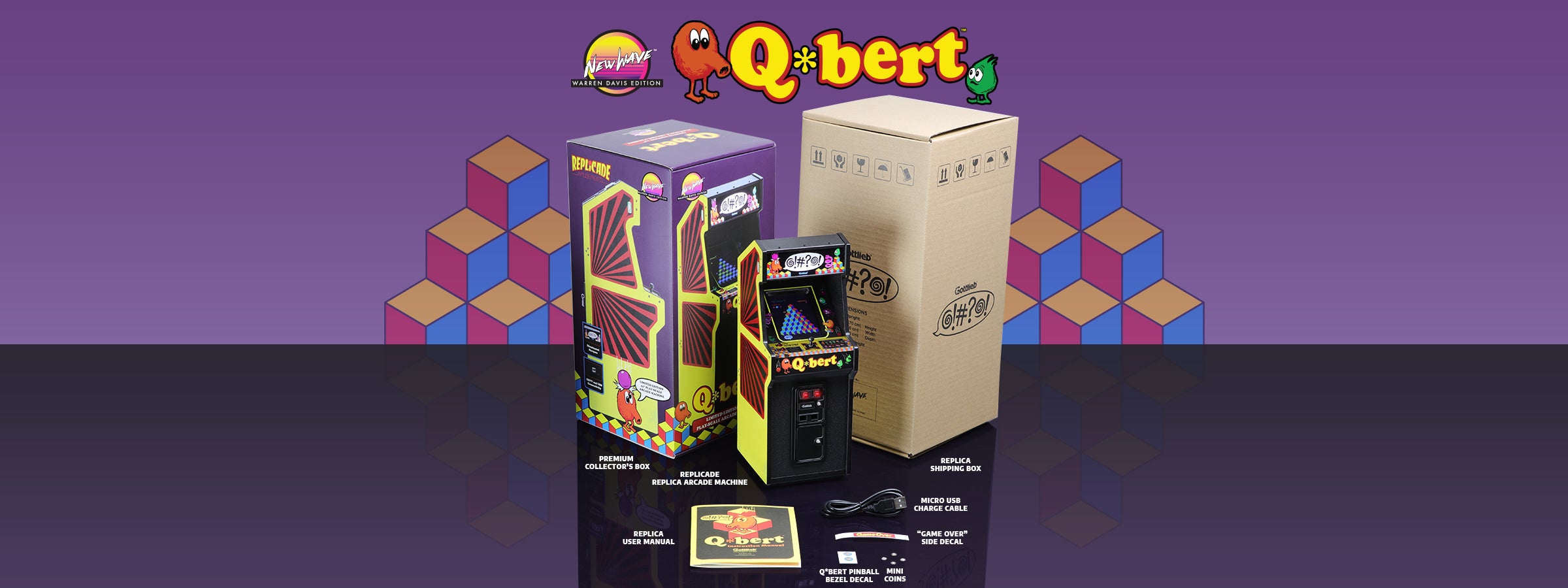 Q*bert x RepliCade Warren Davis Edition