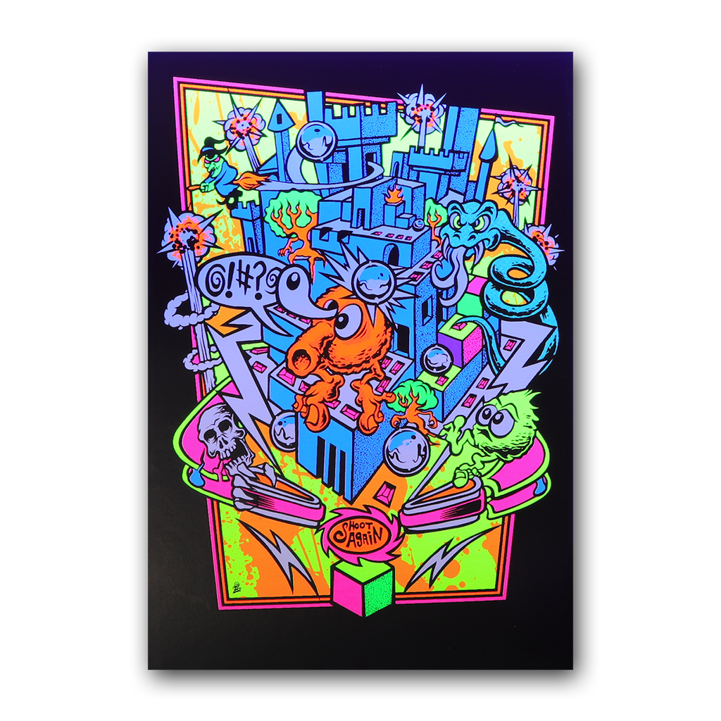 Qrystal Ball Blacklight Micro Poster