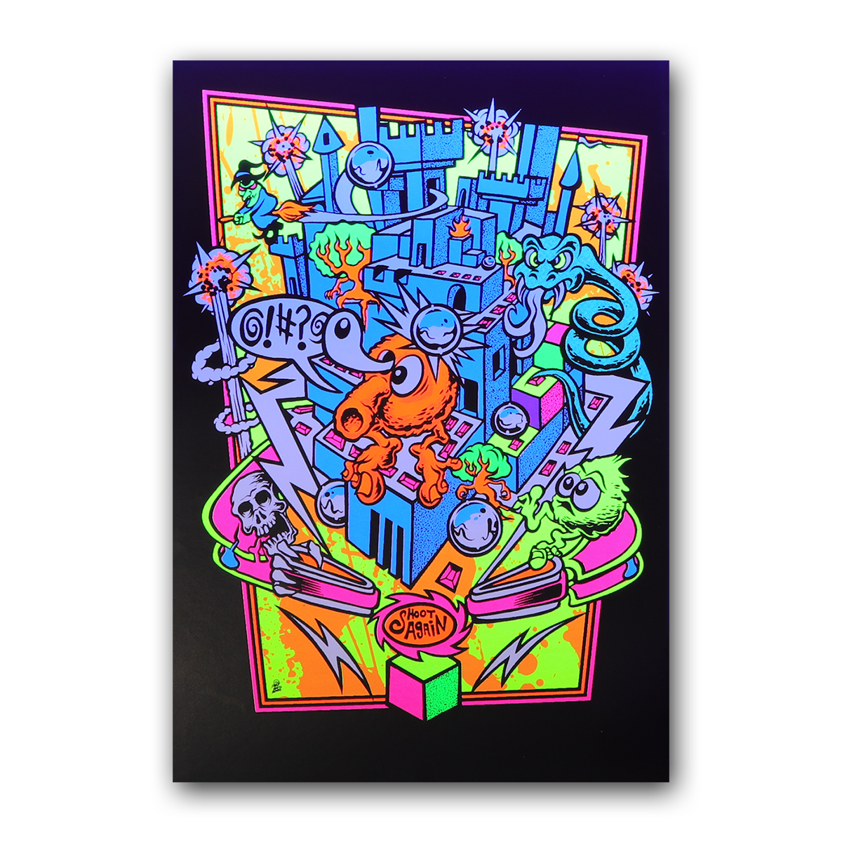 Qrystal Ball Blacklight Micro Poster