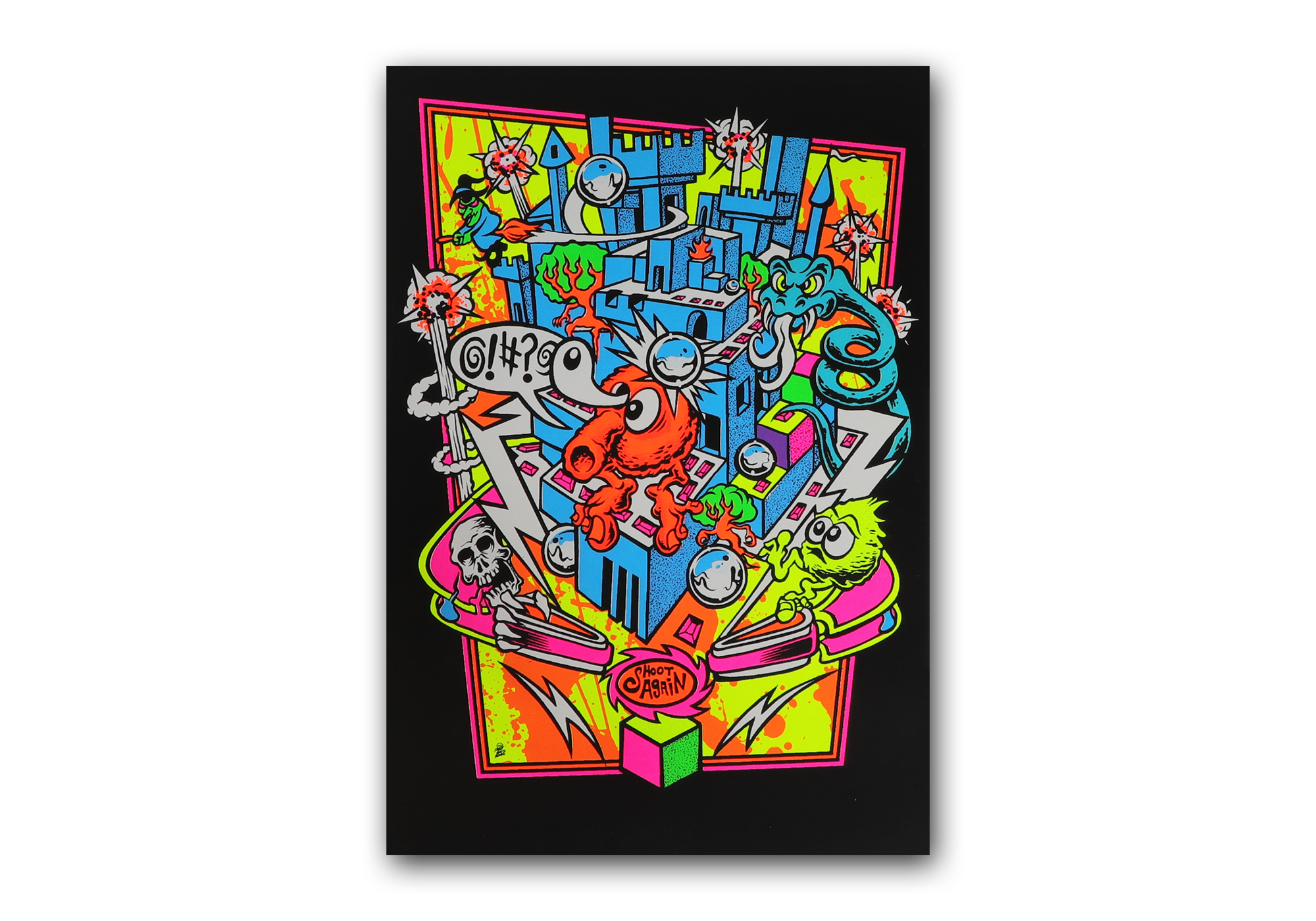 Qrystal Ball Blacklight Micro Poster