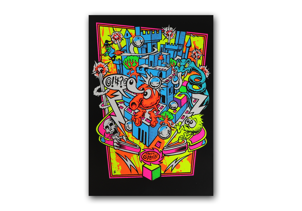 Qrystal Ball Blacklight Micro Poster