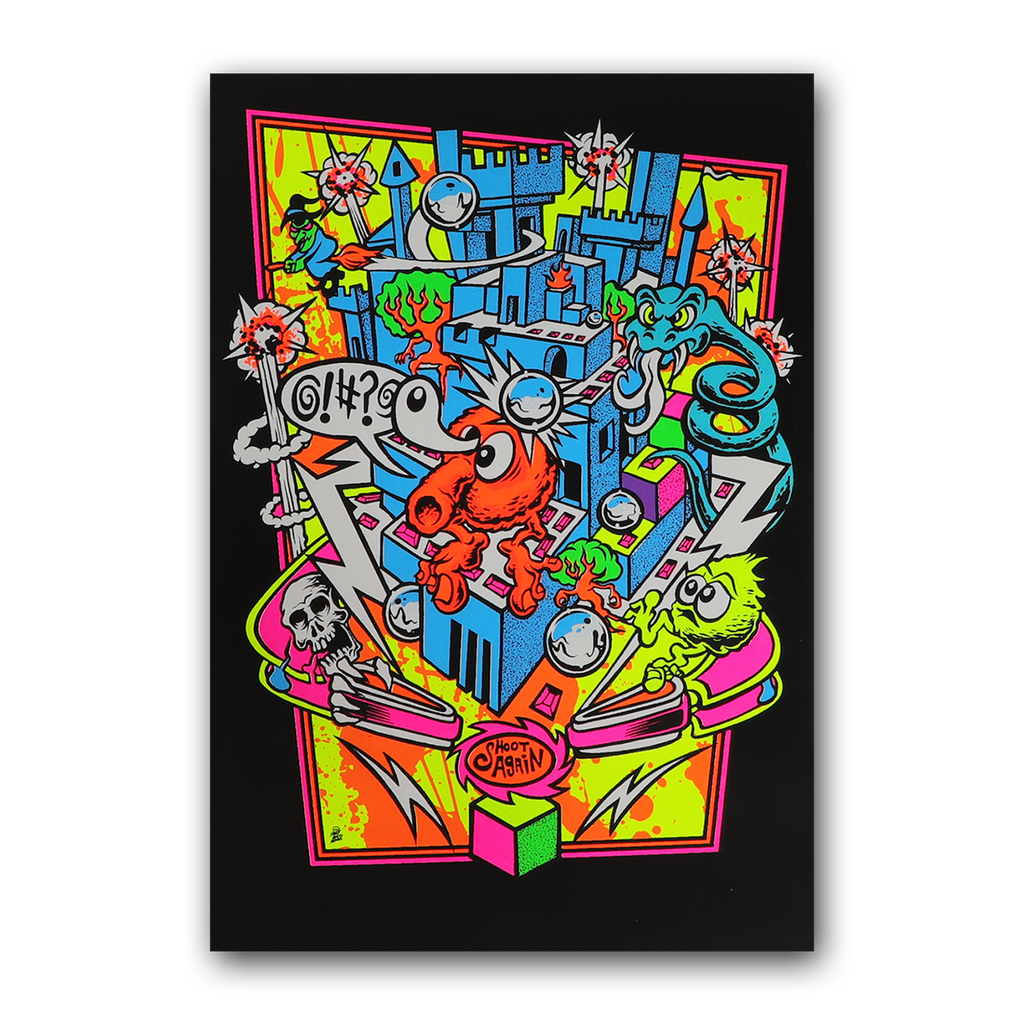 Qrystal Ball Blacklight Micro Poster