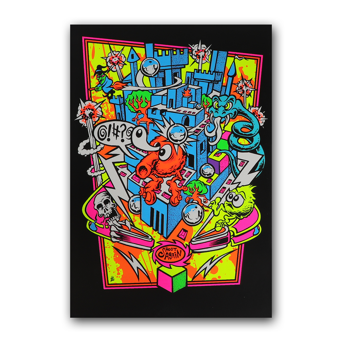 Qrystal Ball Blacklight Micro Poster