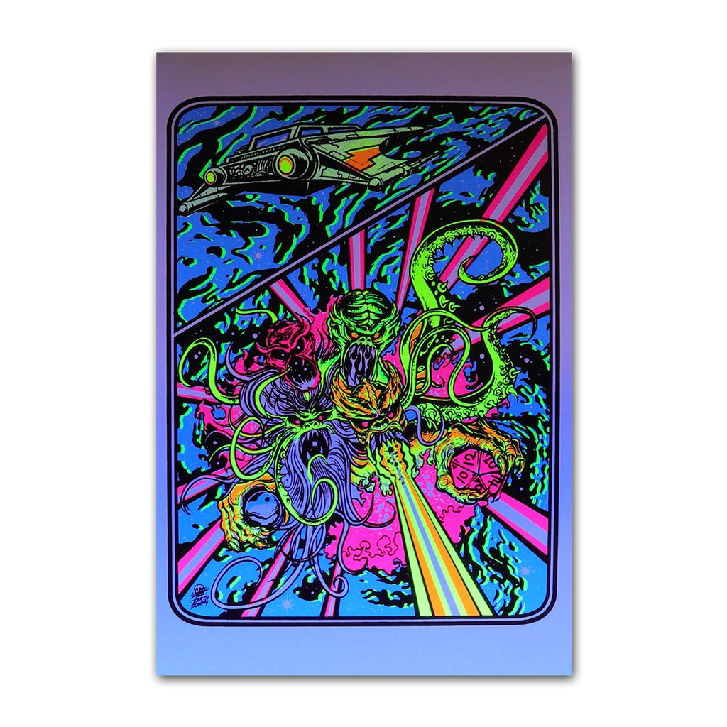 Titans of Tempest Blacklight Micro Poster