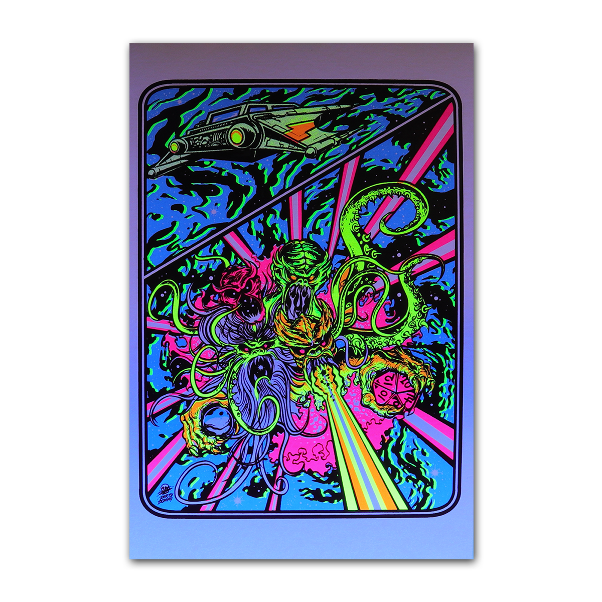 Titans of Tempest Blacklight Micro Poster