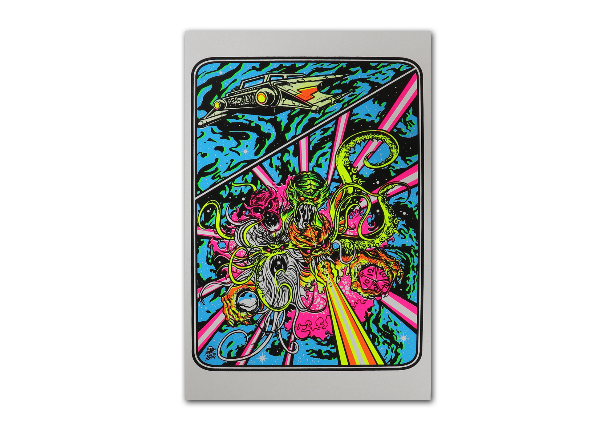 Titans of Tempest Blacklight Micro Poster