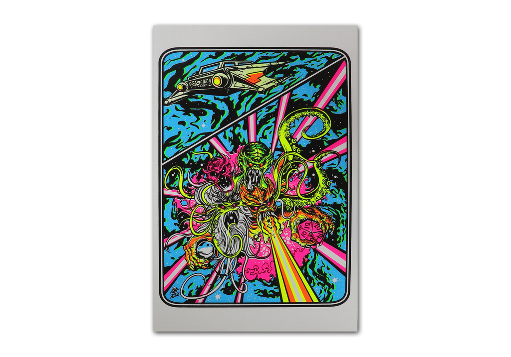 Titans of Tempest Blacklight Micro Poster