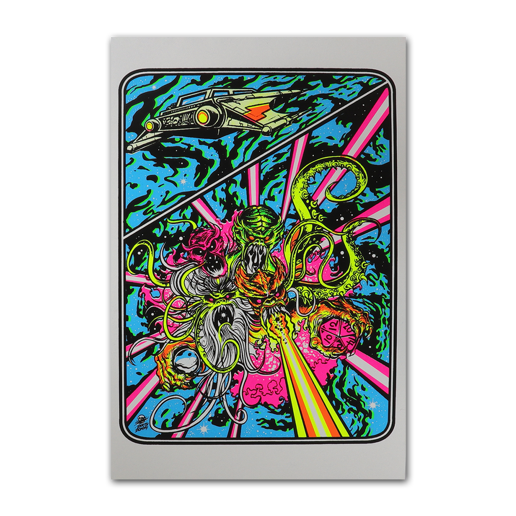 Titans of Tempest Blacklight Micro Poster
