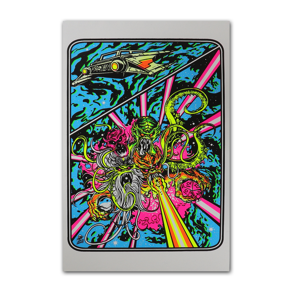 Titans of Tempest Blacklight Micro Poster